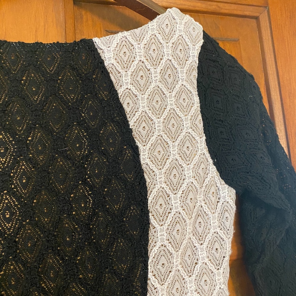Bailey 44 Alexis Lace Dress in Black and White XS - Picture 7 of 11